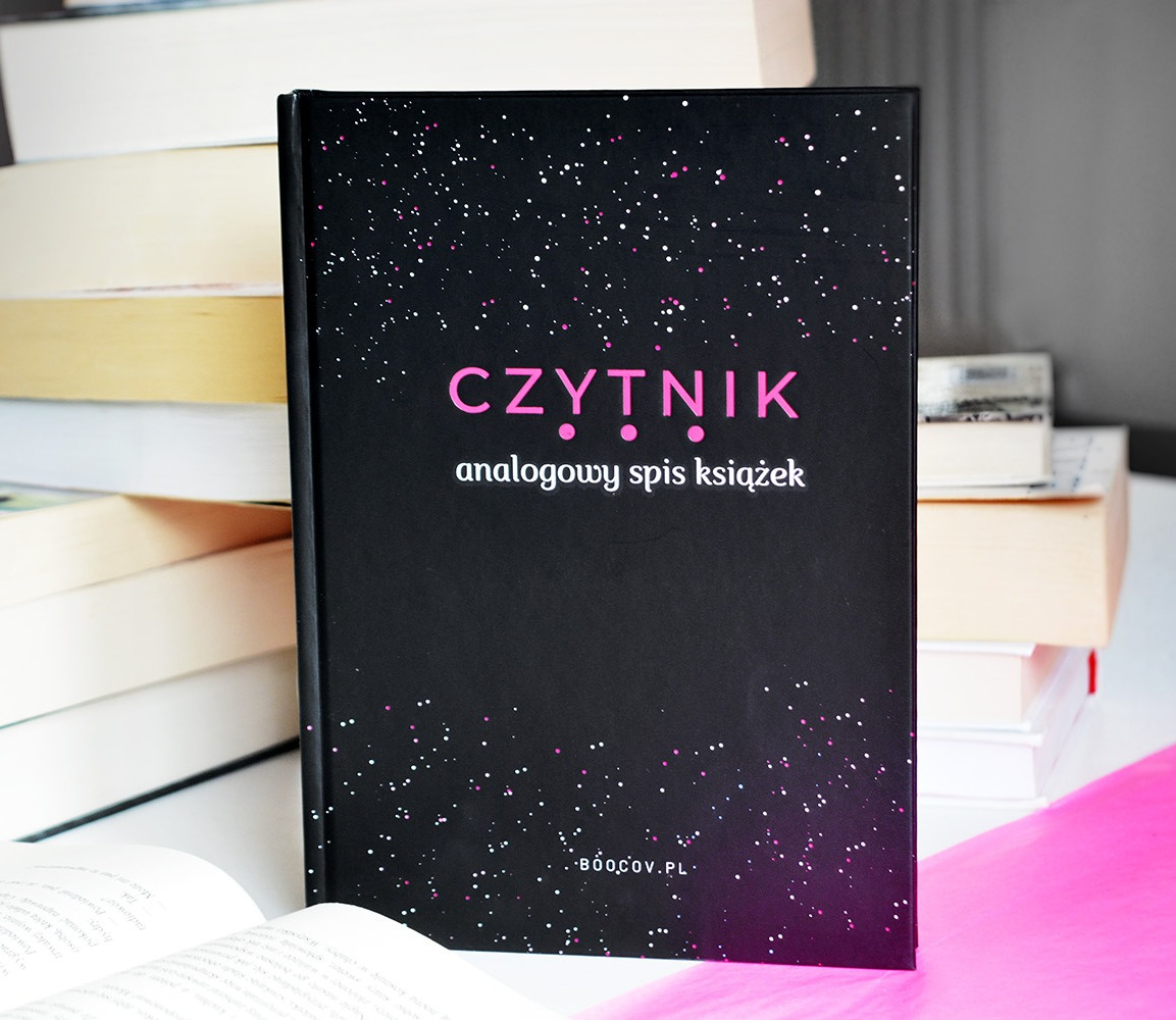 Czytnik- analogowy spis książek - Black pink Czytnik- analogowy spis książek - Black pink