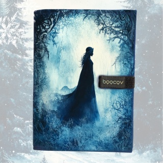 Etui/Okładka na książki - Królowa śniegu + zakładka