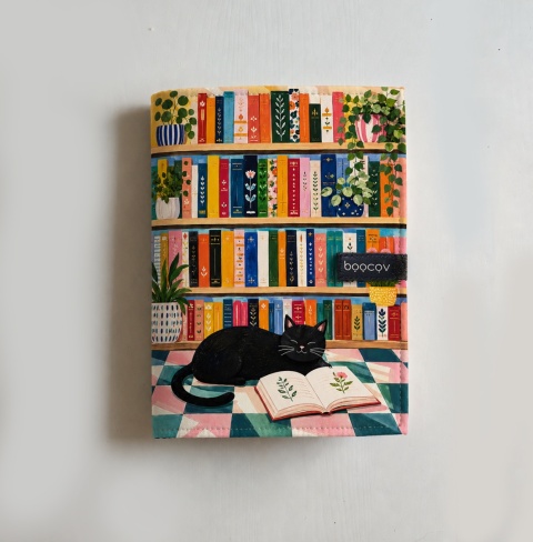 LIMITOWANA Etui/Okładka na książki - Kocia biblioteczka